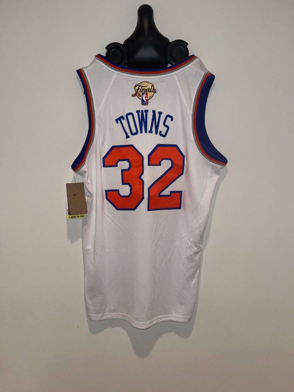 Karl-Anthony KAT Towns Knicks 2026 Finals White New York Basketball Jersey XL